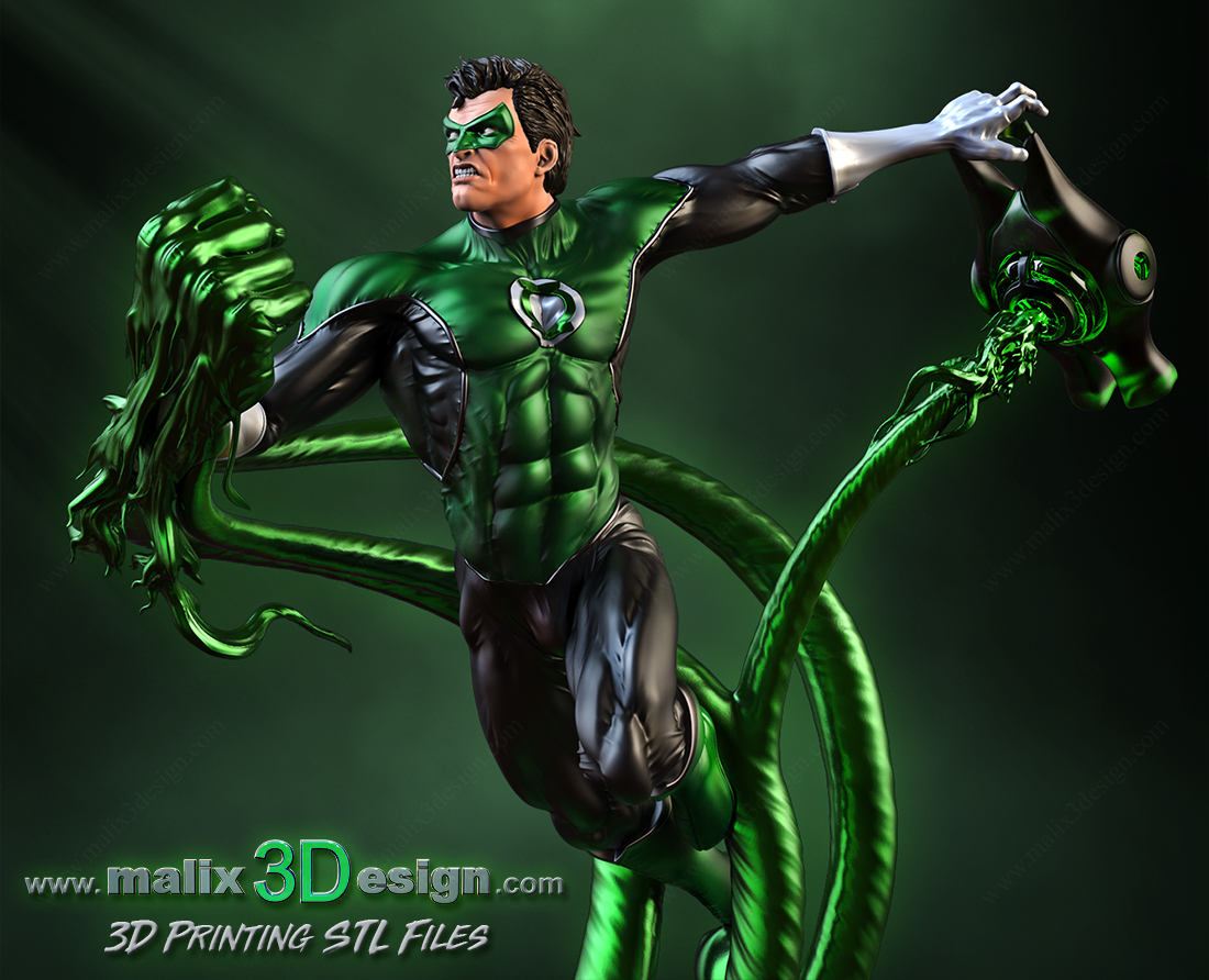 Download Green Lantern Stl Files Www Malix3design Com Sanix 3d Designer