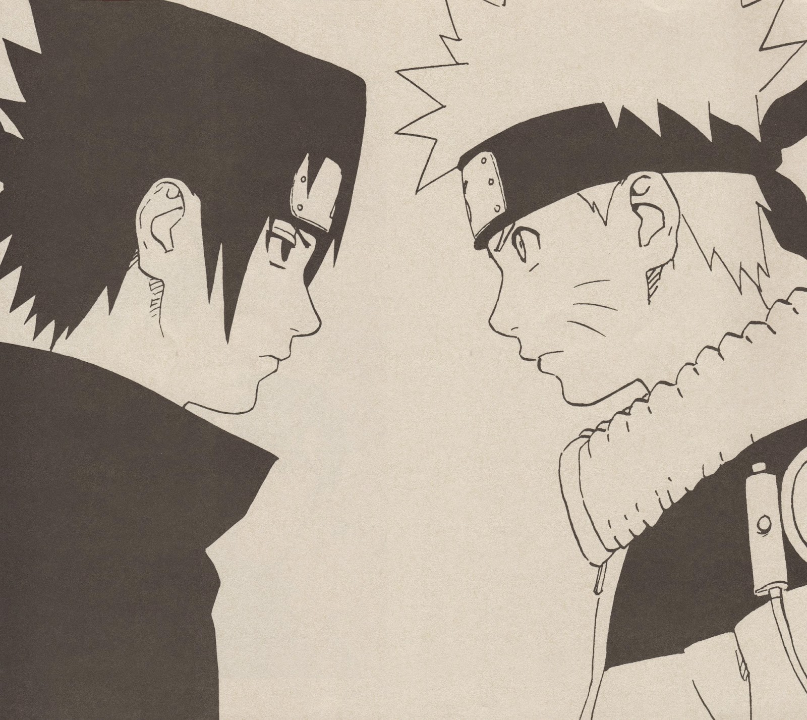 Anime Fanarts — Characters: Sasuke & Naruto Anime: Naruto 友達 by