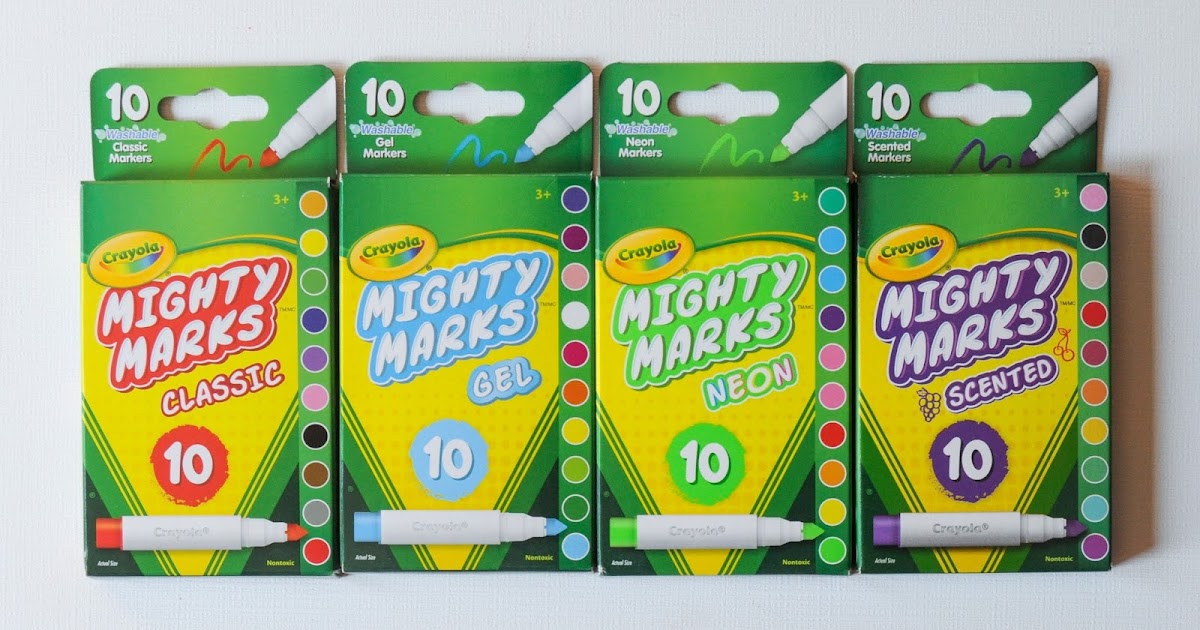 10 Count Crayola Mighty Marks Markers What's Inside the Box Jenny's