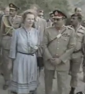 Image result for Thatcher with general zia