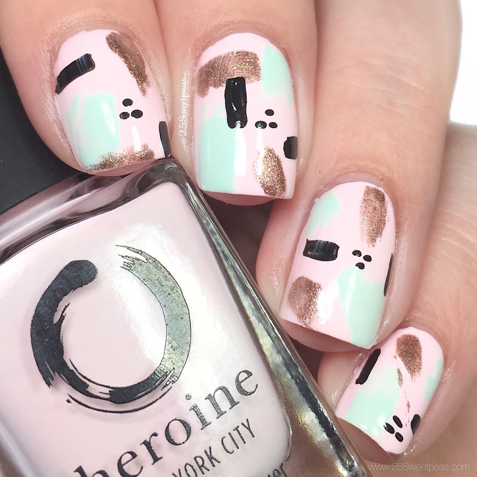 Quick and Easy Abstract Nail Art — 25 Sweetpeas