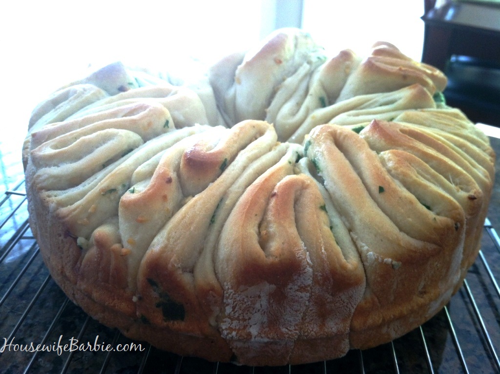 An American Housewife Garlic Herb Pull Apart Bread A wonderful