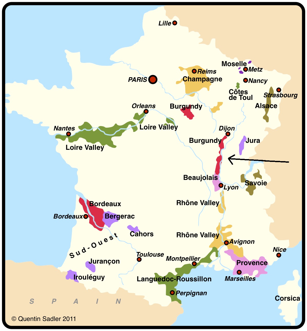 burgundy wine region