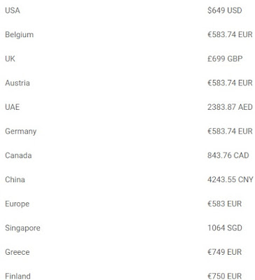 "iPhone 7 costs of smartphone in Europe"