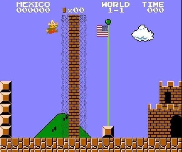 Super Mario Bros. Mexico Border Wall Game Bob's Blitz