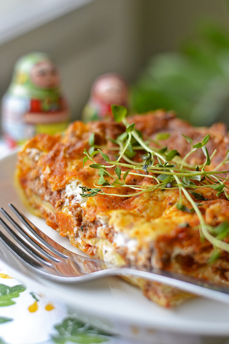 maistuu makialle: Helppo Lasagne Tuorejuustokastikkeella (Gluteeniton)