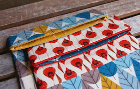 Charley Harper fabrics purse for Birch Fabrics Quilt Market