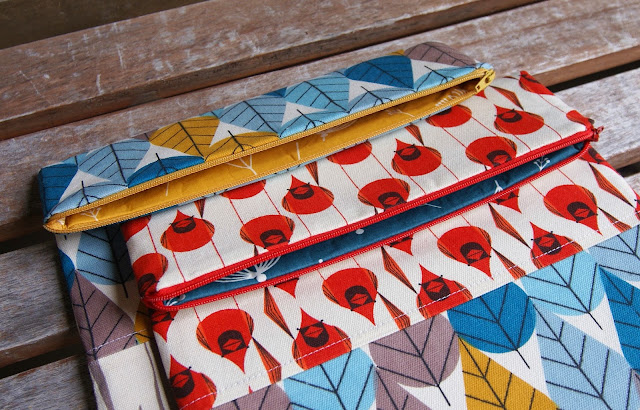 Charley Harper fabrics purse for Birch Fabrics Quilt Market