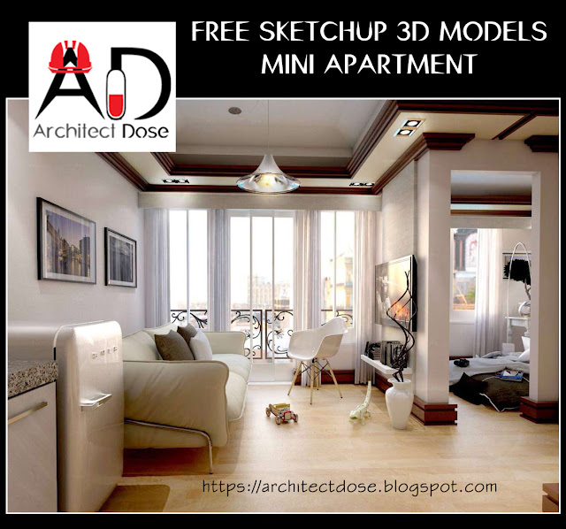 FREE SKETCHUP 3D MODELS MINI APARTMENT FREE SKETCHUP 3D MODELS MINI APARTMENT, SKETCHUP, Models, Free 3d, 3d models, 3d apartment, Free Sketchup Models,