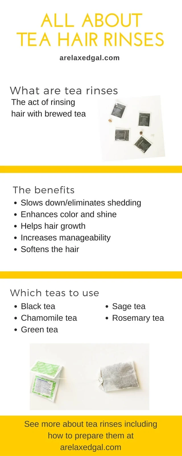Find out the benefits of doing tea rinses on relaxed hair. | arelaxedgal.com