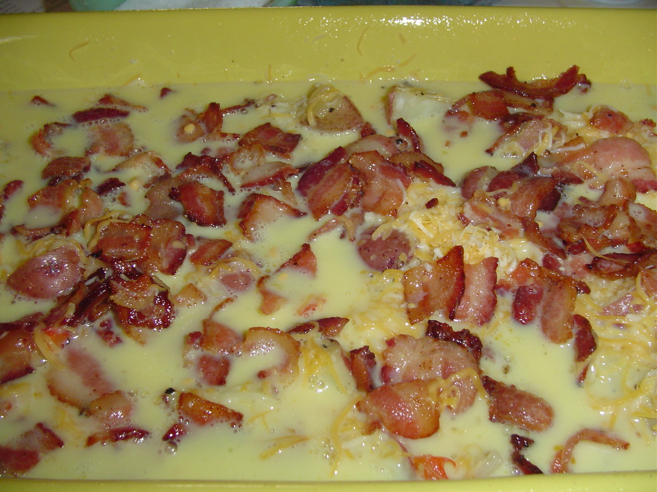 A Girl's Gotta Eat: Bacon, Egg and Potato Casserole