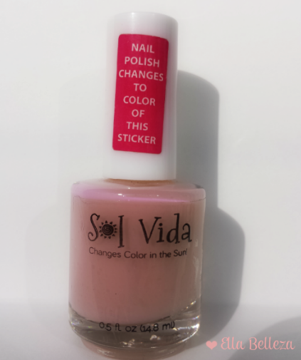 esmalte que cambia de color con el sol