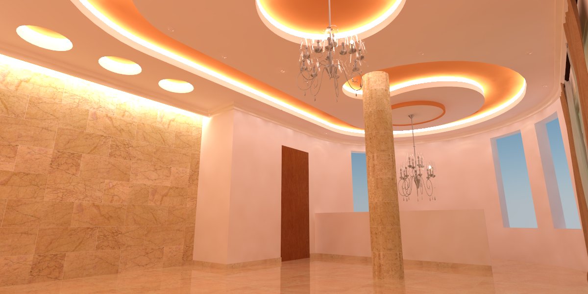 Gypsum board ceiling 3D design maps Home Decor
