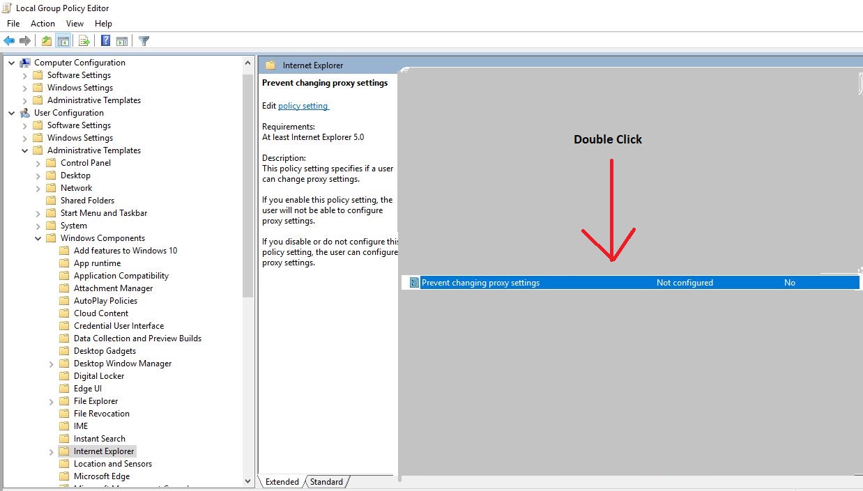 Amit blogs How to Disable Proxy Settings using Group Policy