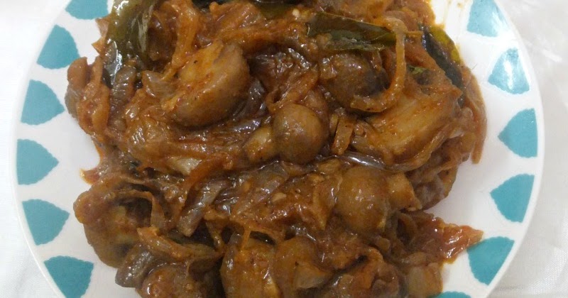Mushroom Roast Kerala Style / Koon Olarthiyathu