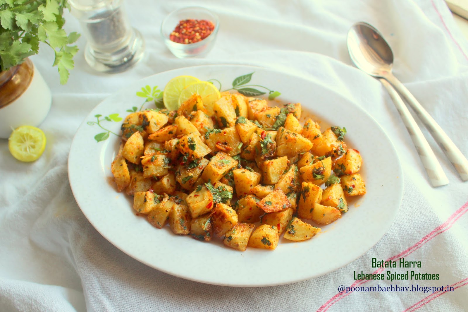Annapurna Batata Harra Lebanese Spiced Potato Recipe
