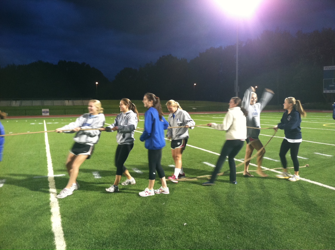 Washington & Lee University Women's Lacrosse Team Bonding Both as