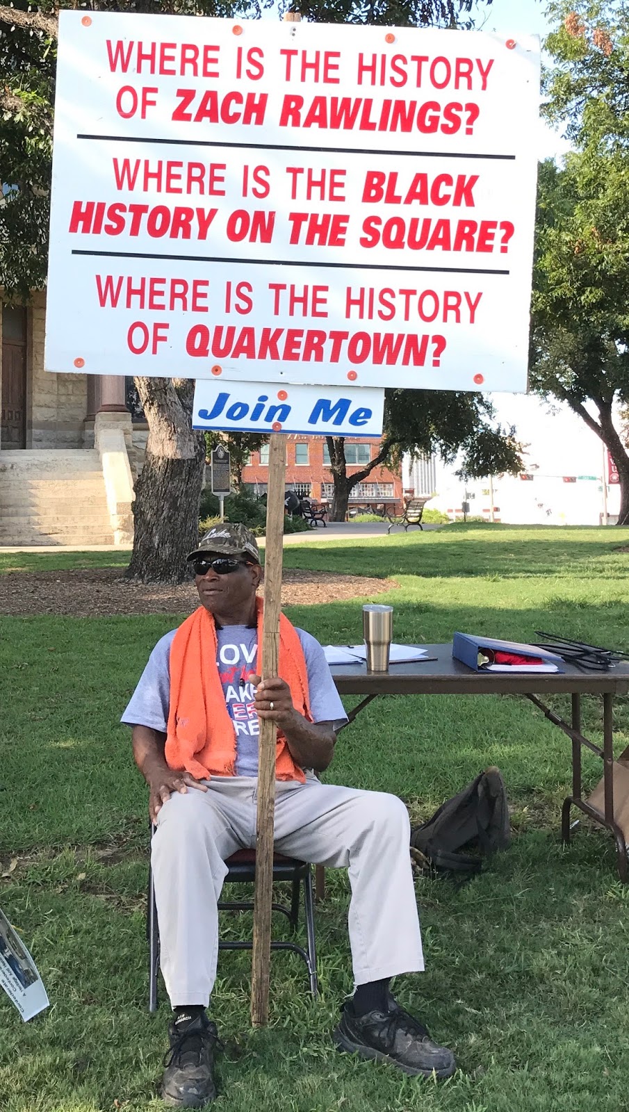 denton texas man works fearlessly for 17 years to relocate denton monument works
