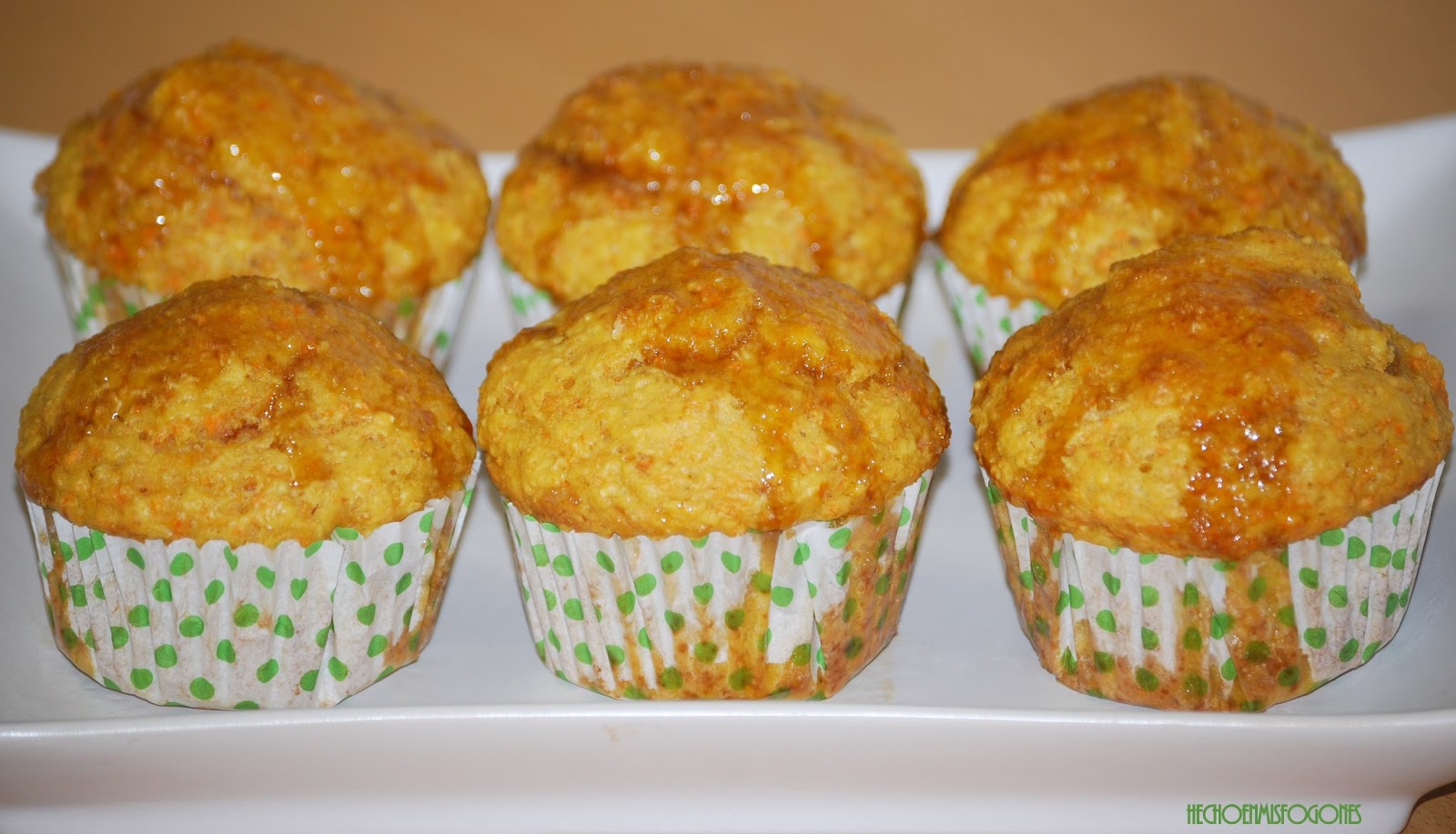 Hecho en mis fogones Muffins de avena y zanahoria