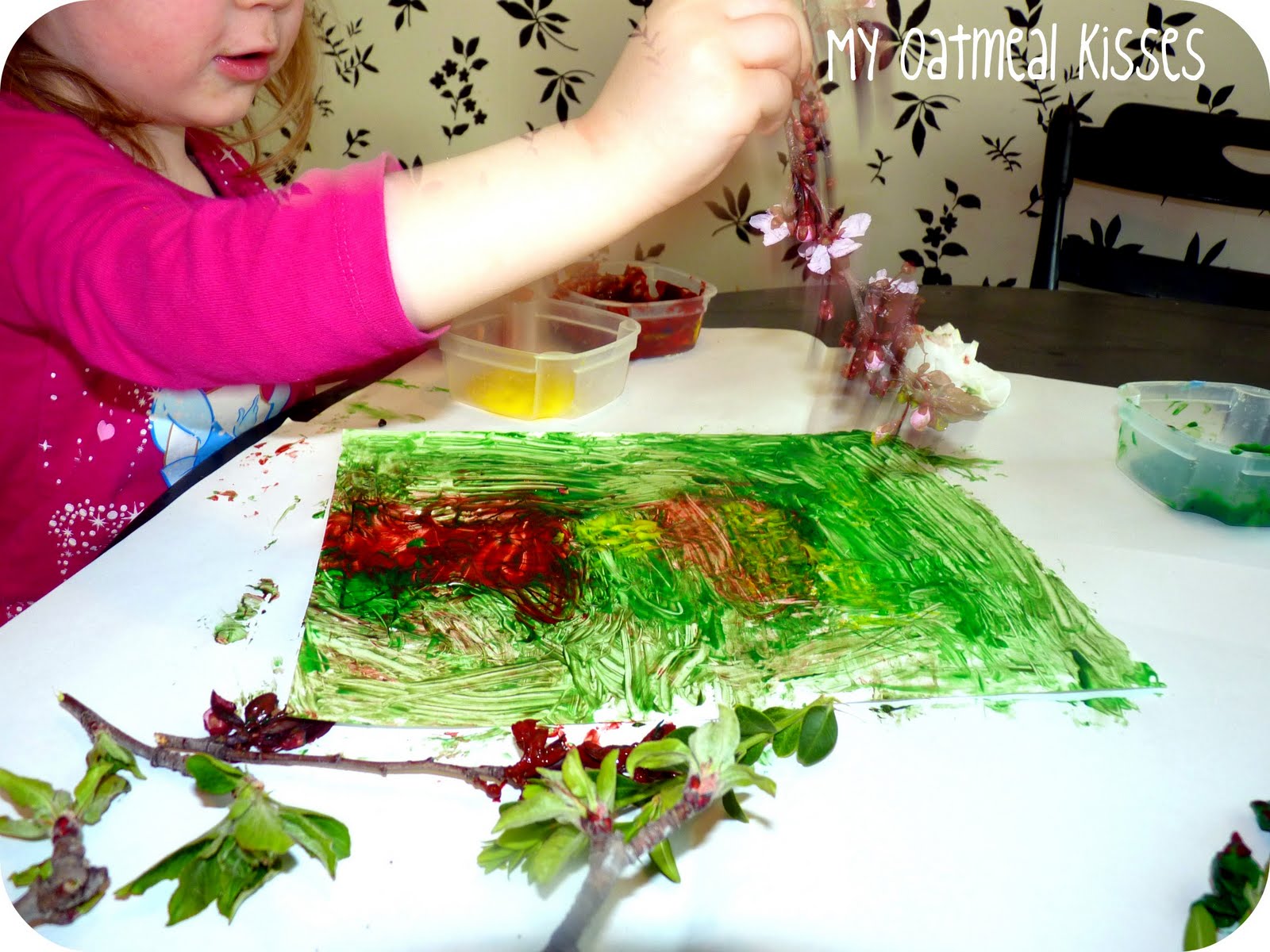 Oatmeal Tree Craft My Oatmeal Kisses: Tree Painting
