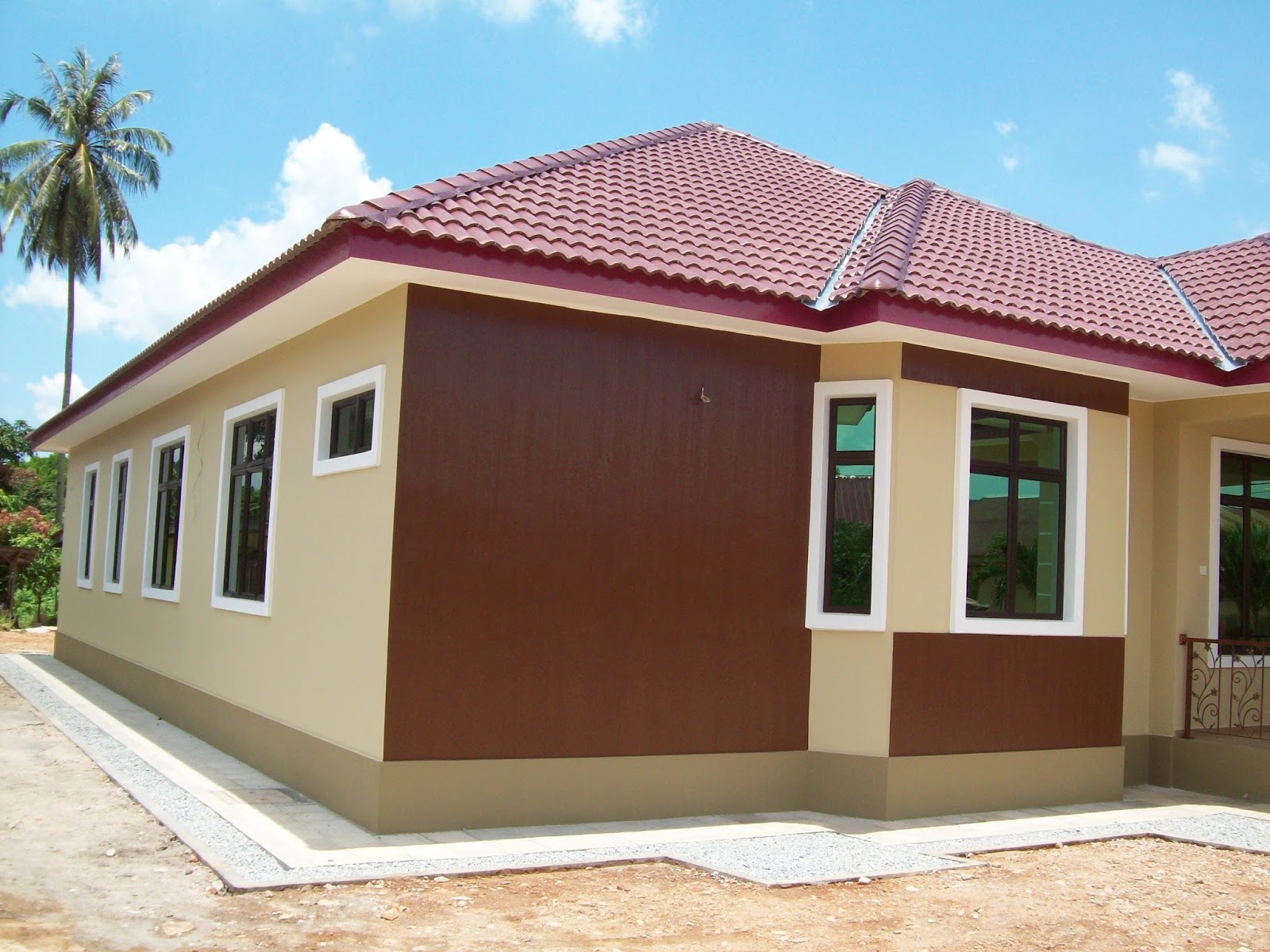 Rumah Banglo Satu Tingkat Di Serkam Pantai ~ Bina-Rumah-Idaman