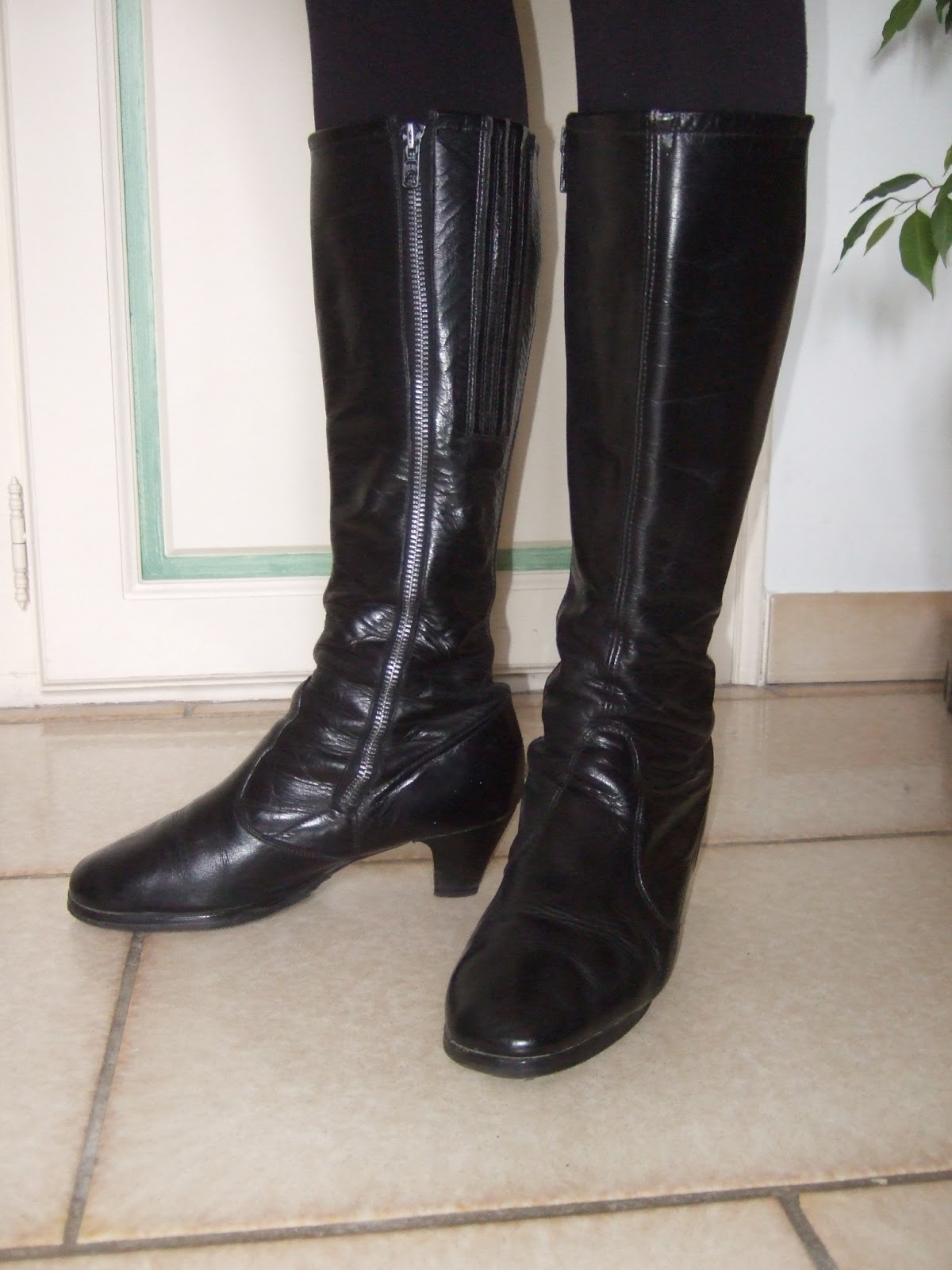 bottes vintage femme