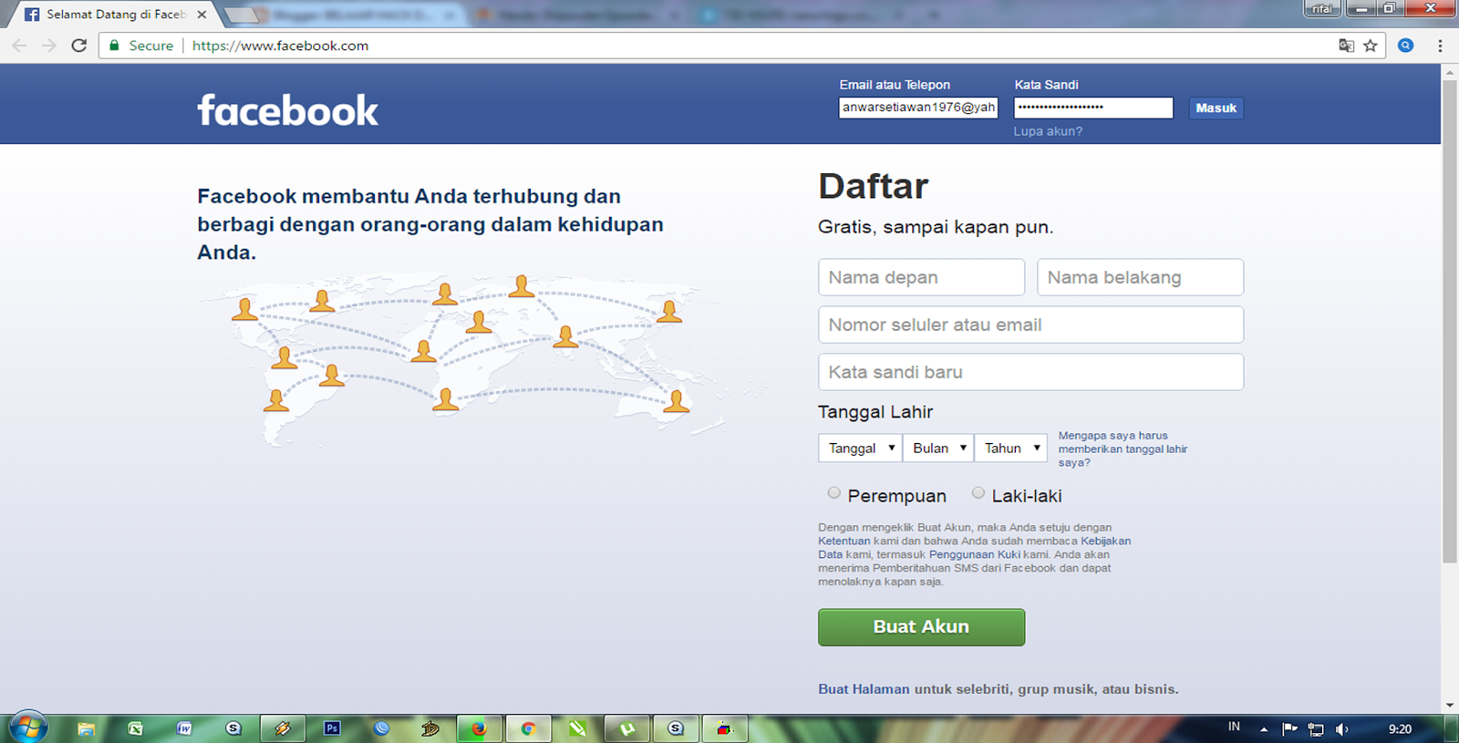 Cara mengetahui password facebook dengan wireshark tapi beda jaringan