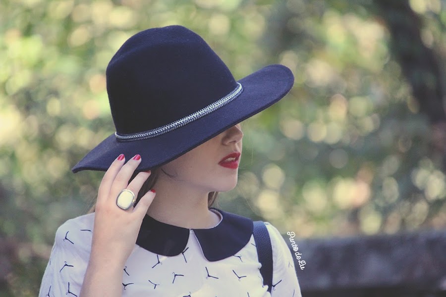 Blusa con cuello Peter Pan