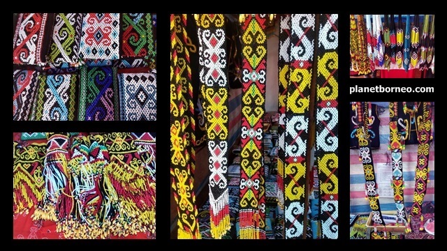 kerajinan manik dayak manik dayak