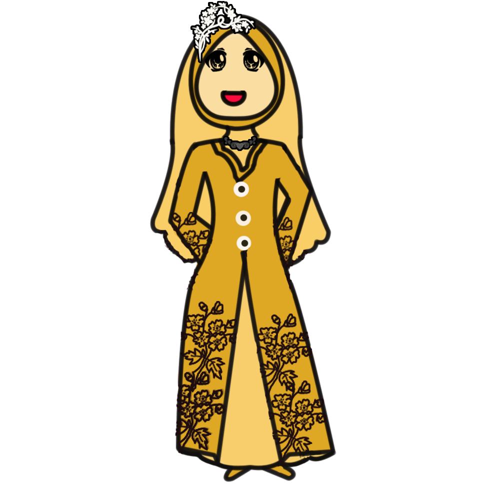sabiqah zulkefli: Freebies: Doodle Pengantin Muslimah..