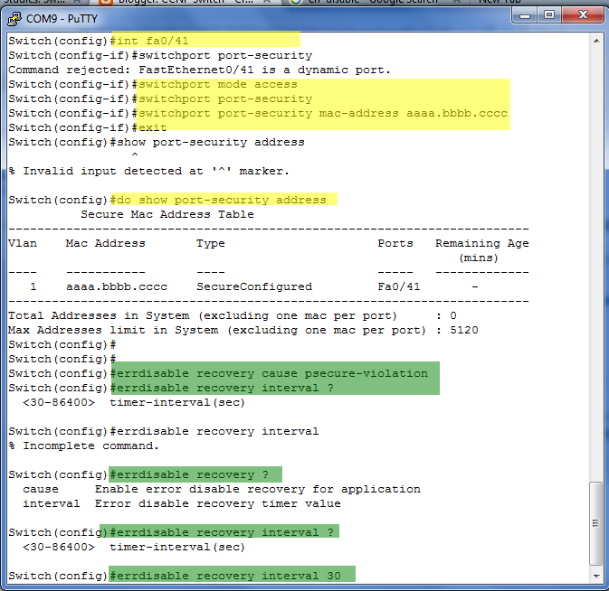 Errdisable Concept - CCNP Switch