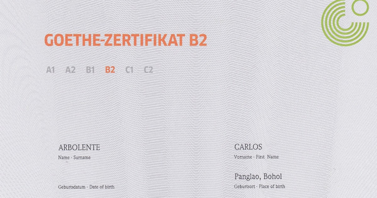 Not So Blogger Duetsch Goethe Zertifikat B2 My Experience