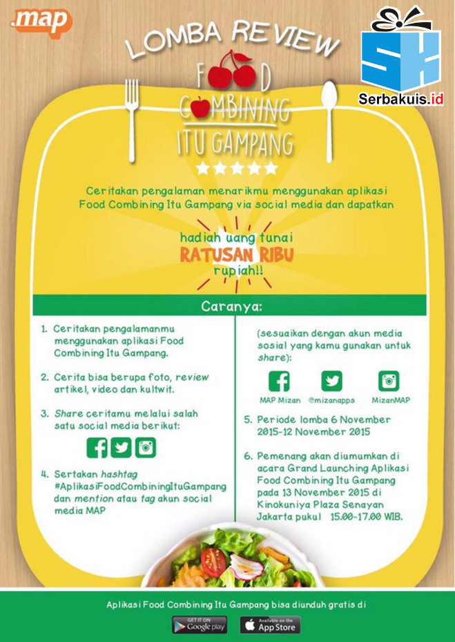 Lomba Review Food Combining Itu Gampang