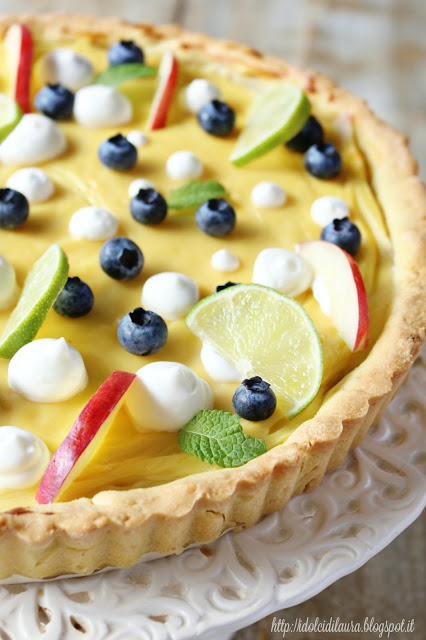 Crostata con crema al limone