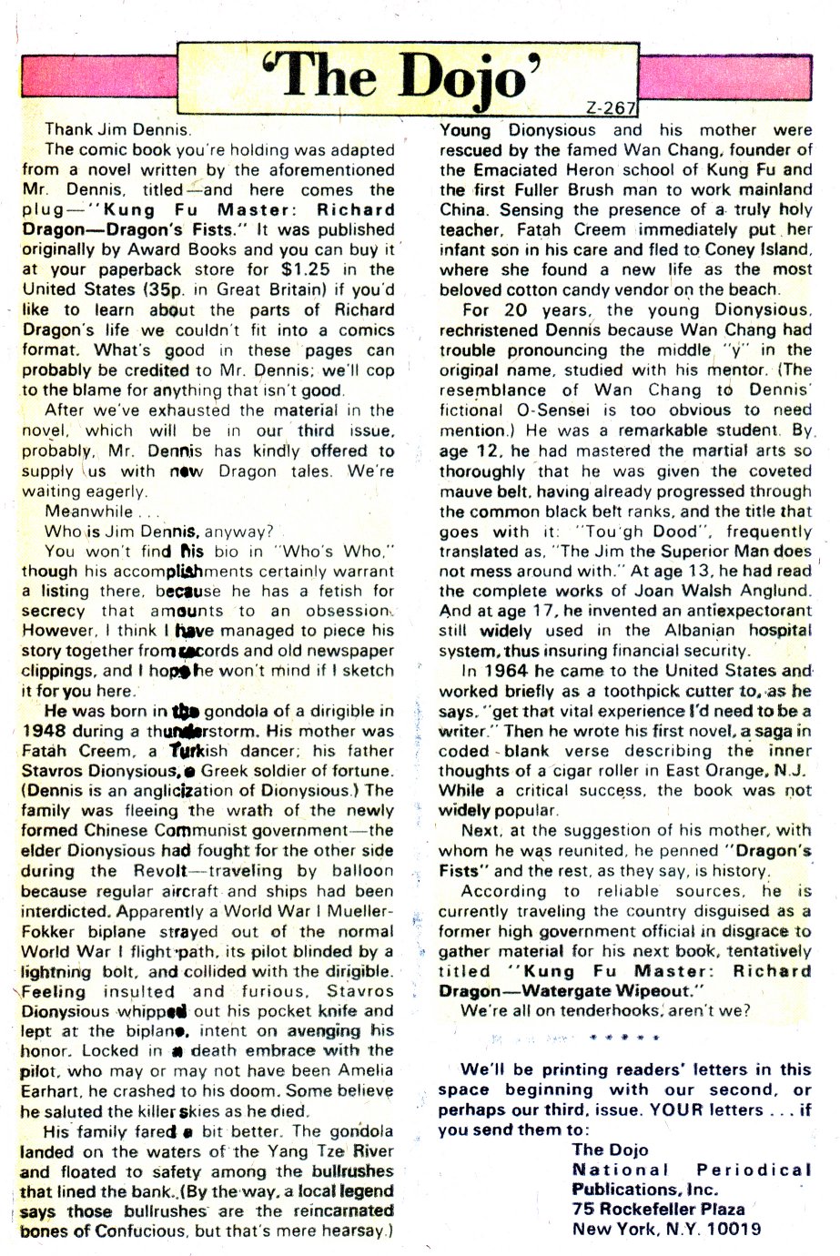 Read online Richard Dragon, Kung-Fu Fighter comic -  Issue #1 - 20
