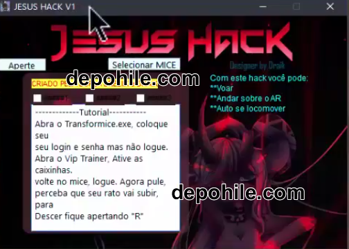 Transformice Jesus FLY Hack v1.0 14 Temmuz 2018 Çalışıyor