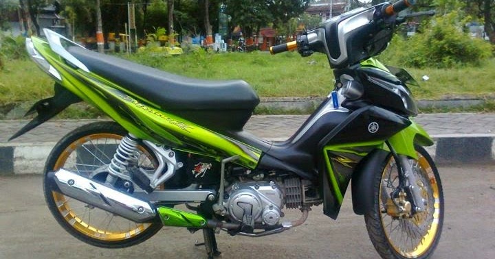 Download Modifikasi Motor Jupiter Z 2010 Warna Biru Terkini - Motorkukeren