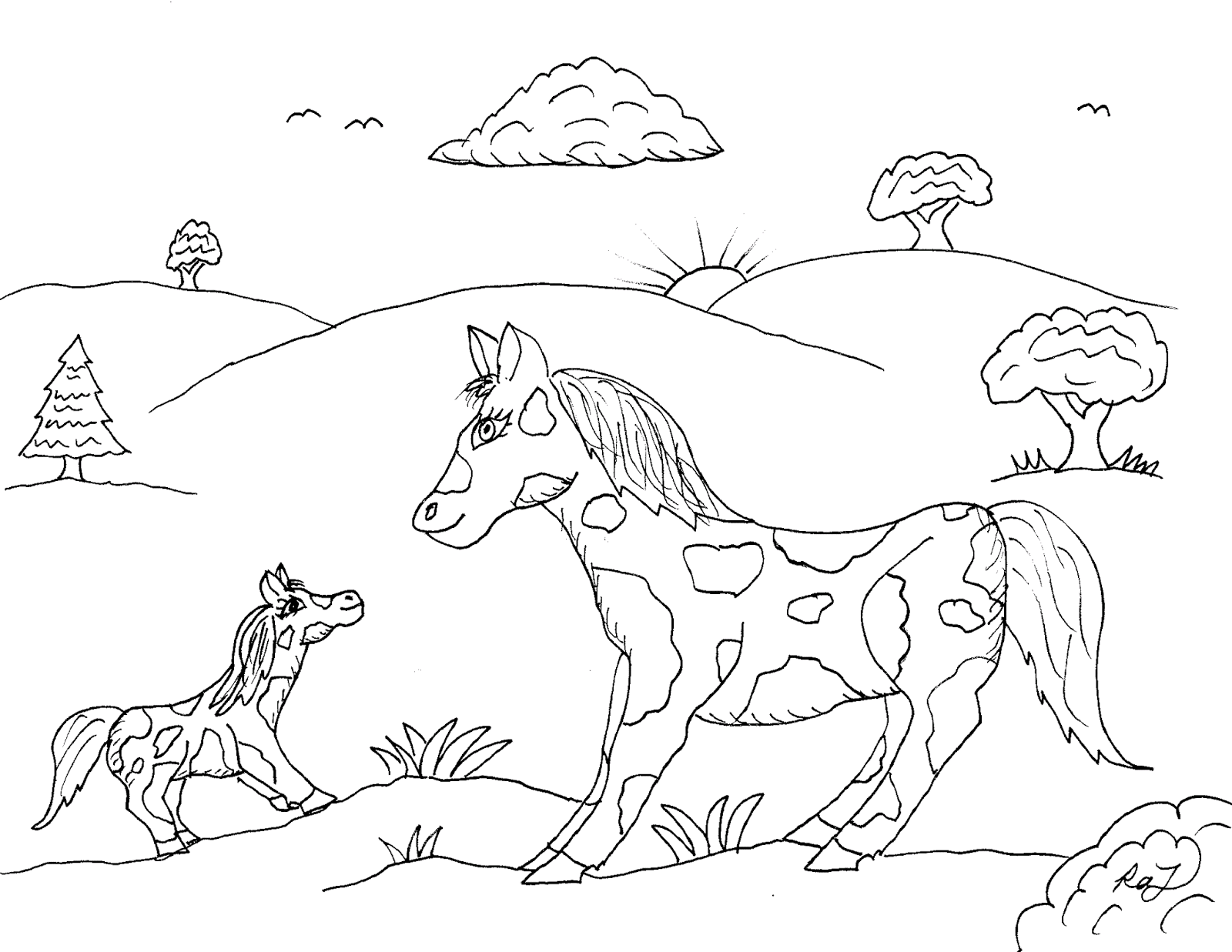 Robin S Great Coloring Pages Paint Ponies And Unicorn