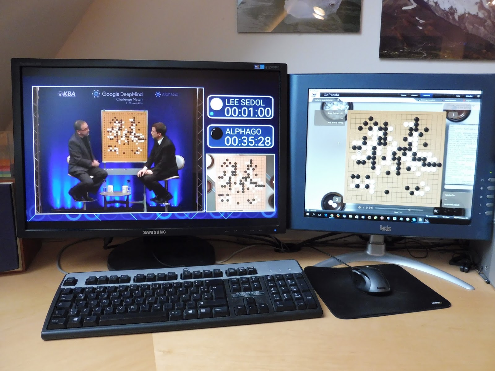 13 3 2016 Following live the 4th game 0 1 in the AlphaGo Lee Sedol match at home