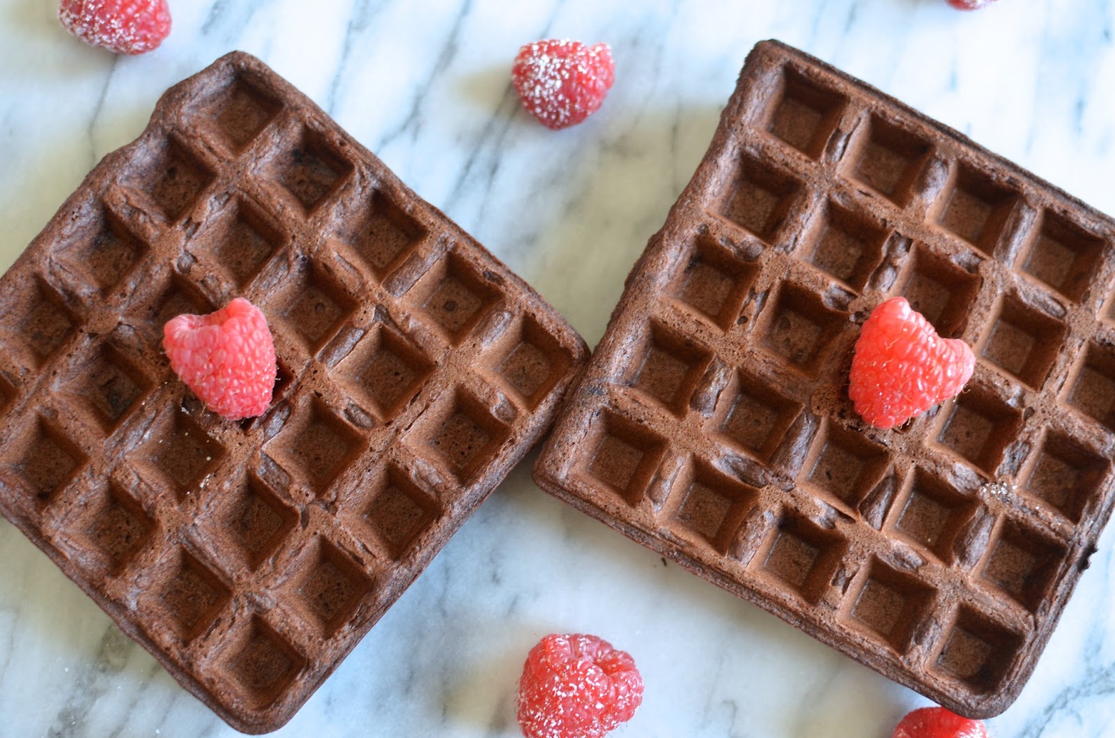 Playing with Flour Chocolate waffles