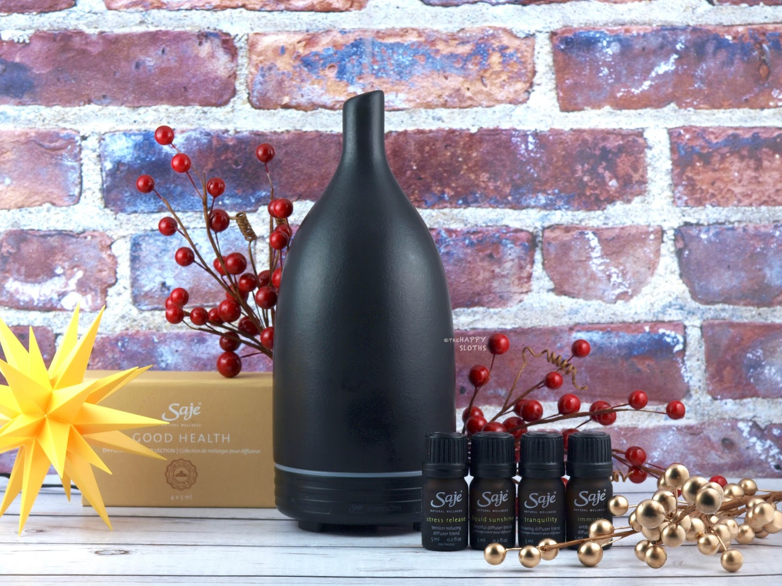 Saje AromaOm Ultrasonic Diffuser Review The Happy Sloths Beauty