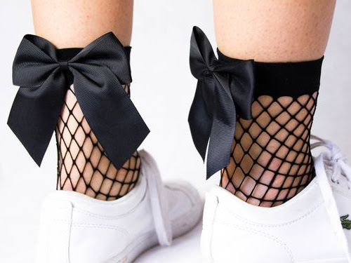 Tendências - Meias com Laços 