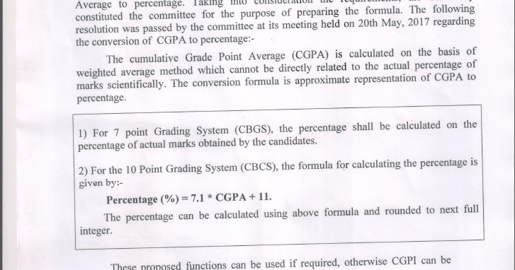 Deepcode Cgpa To Percentage Mumbai University 10 Point