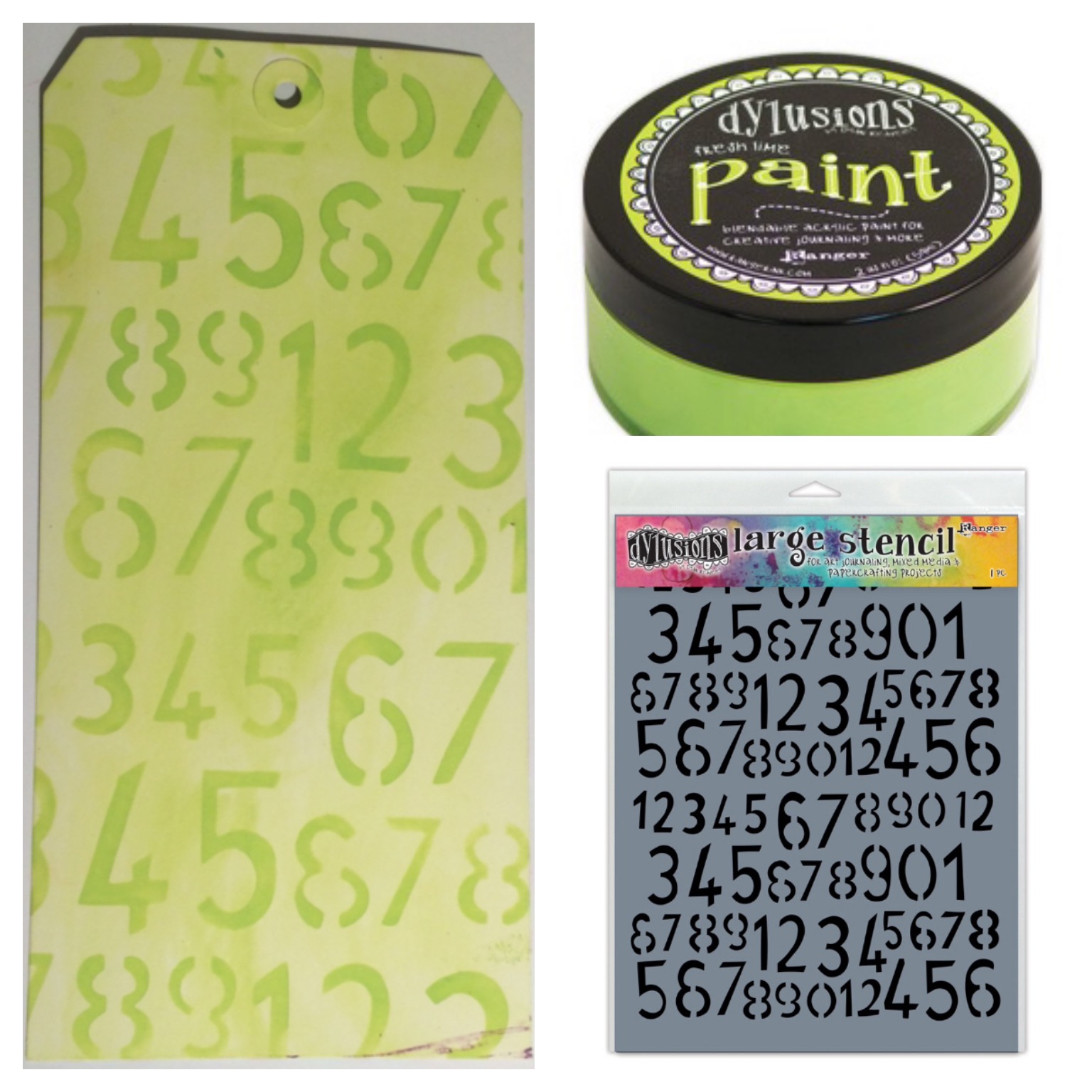 Dylan's Blog: New Dylusions Stencil Samples - January 2017