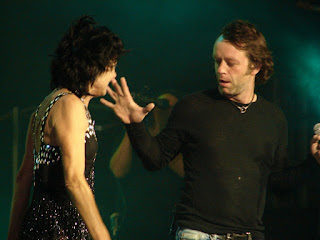 Daniel Boucher and Marjo performing at Marjo et ses hommes, Saint-Jean-sur-Richelieu (Quebec), August 15, 2010