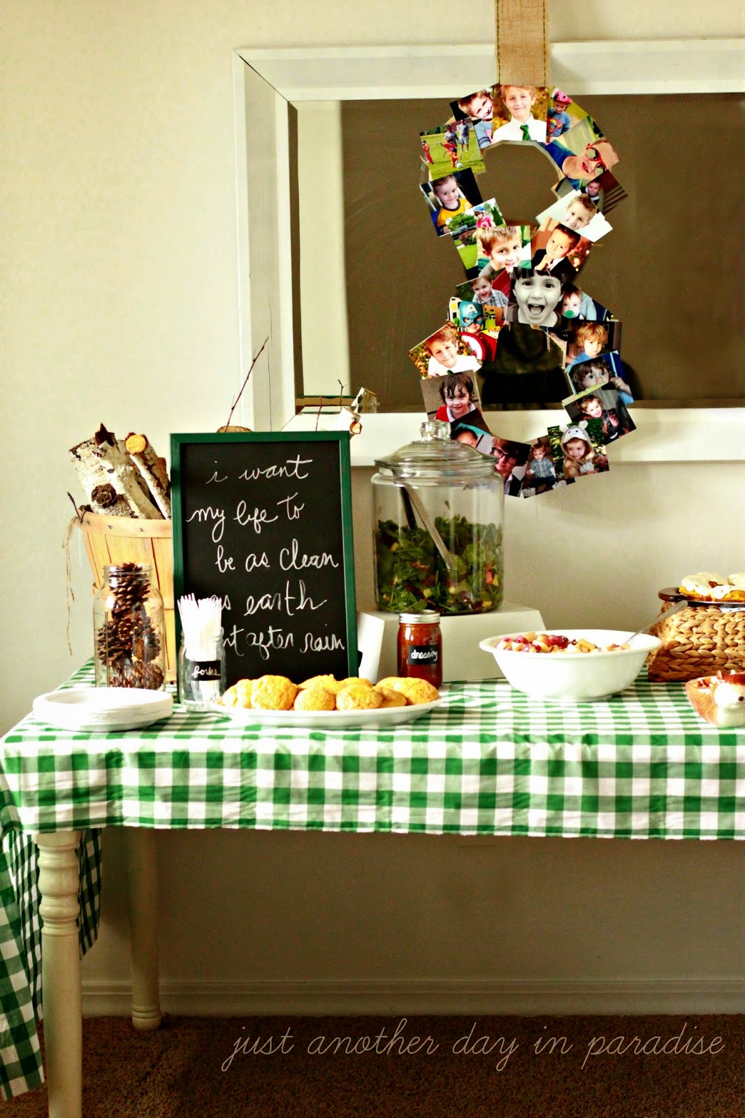 Larissa Another Day Woodland Theme Baptism Luncheon