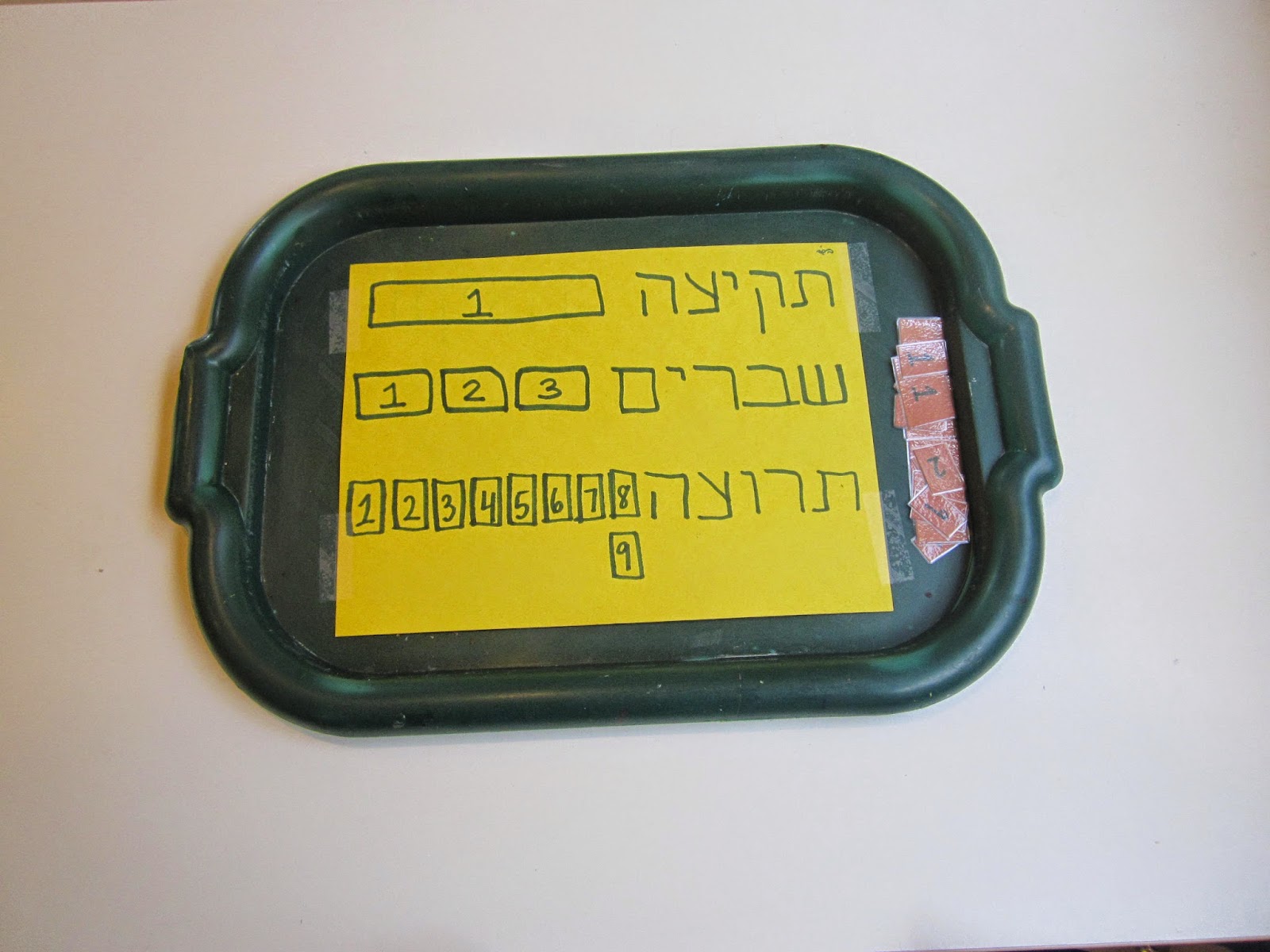 Gan Chaya Class 2 Shofar sounds