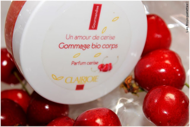 Gommage corps bio cerise Clairjoie - Blog beauté Les Mousquetettes©