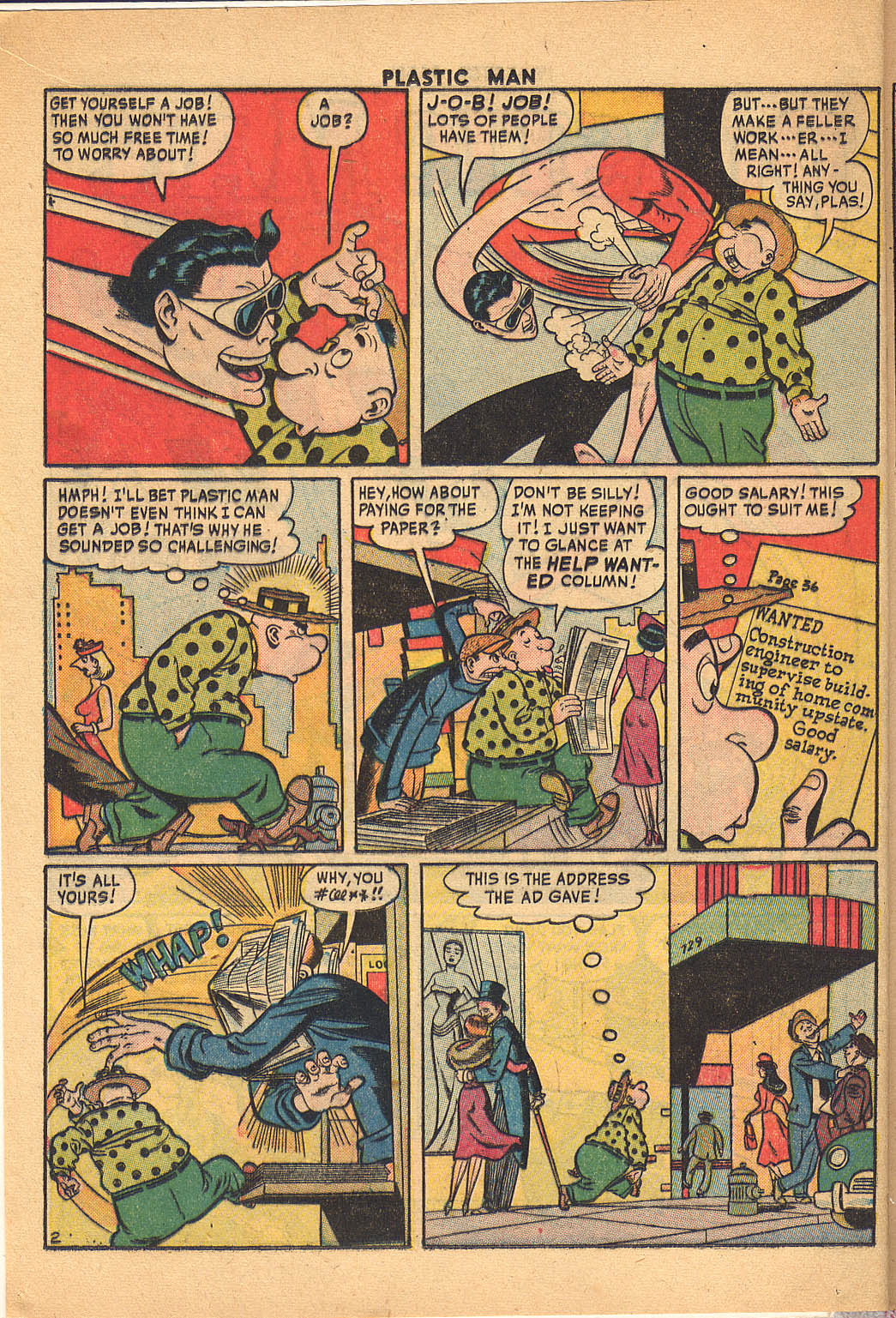 Read online Plastic Man (1943) comic -  Issue #26 - 16