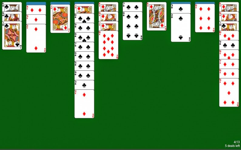 пасьянс паук король